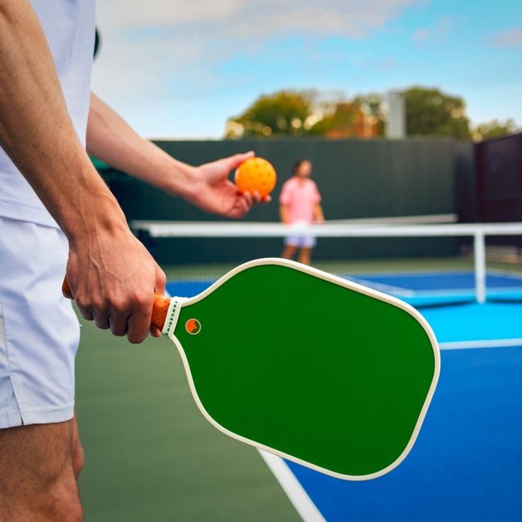 service pickleball raquette verte